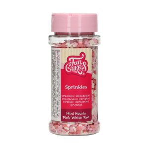 FunCakes Miniherzen -Rosa/Weiss/Rot- 60gr