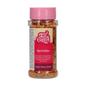 FunCakes Offene Sterne Gold 50 gr