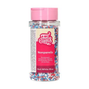 FunCakes Nonpareilles Rot-Weiß-Blau 80 g