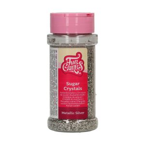 FunCakes Sugar Crystals Metallic Silber 80 g
