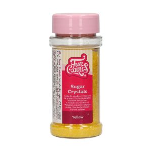 FunCakes Sugar Crystals Gelb 80g