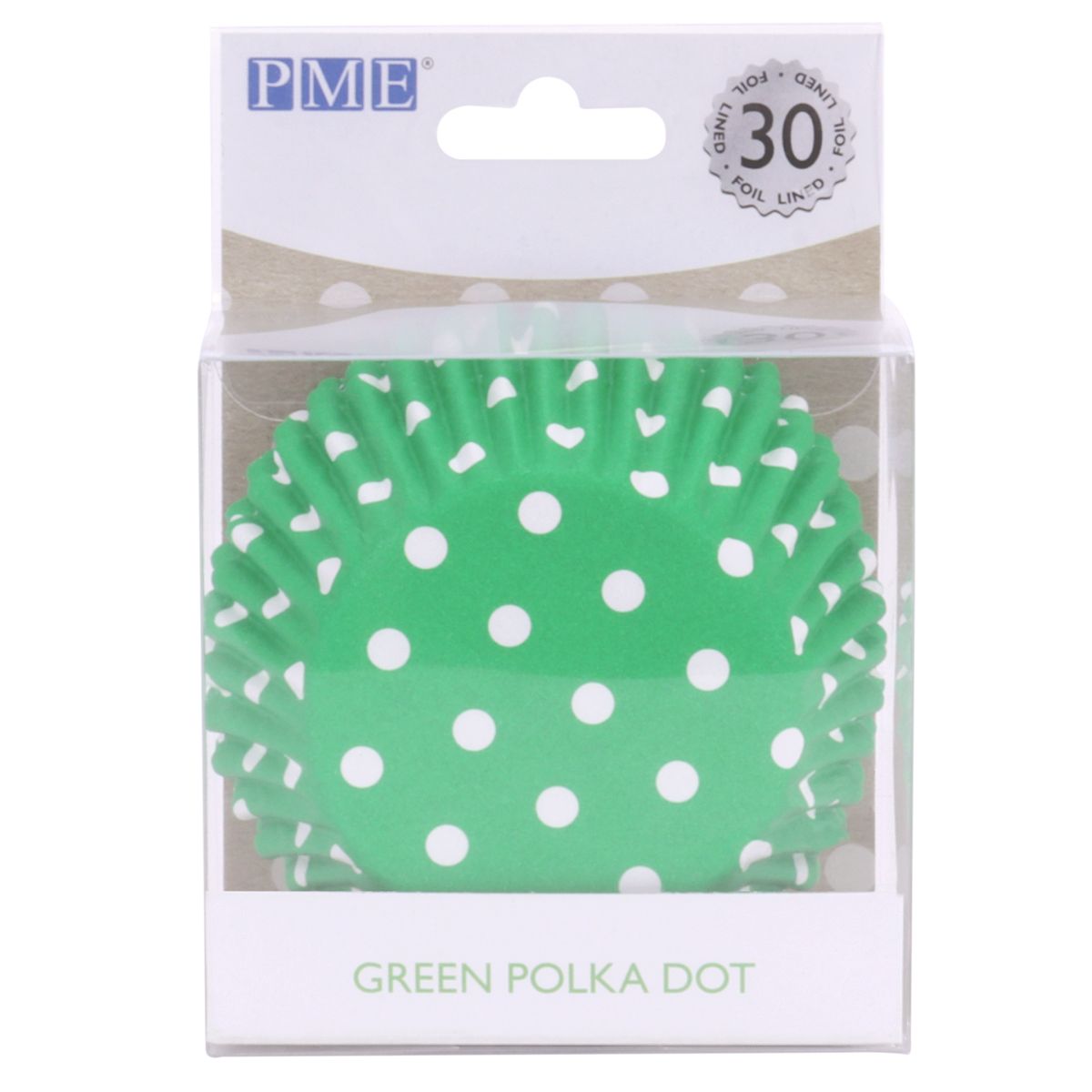 PME Folie Backen Tassen Polka Dot Grün pk/30 – Bild 2