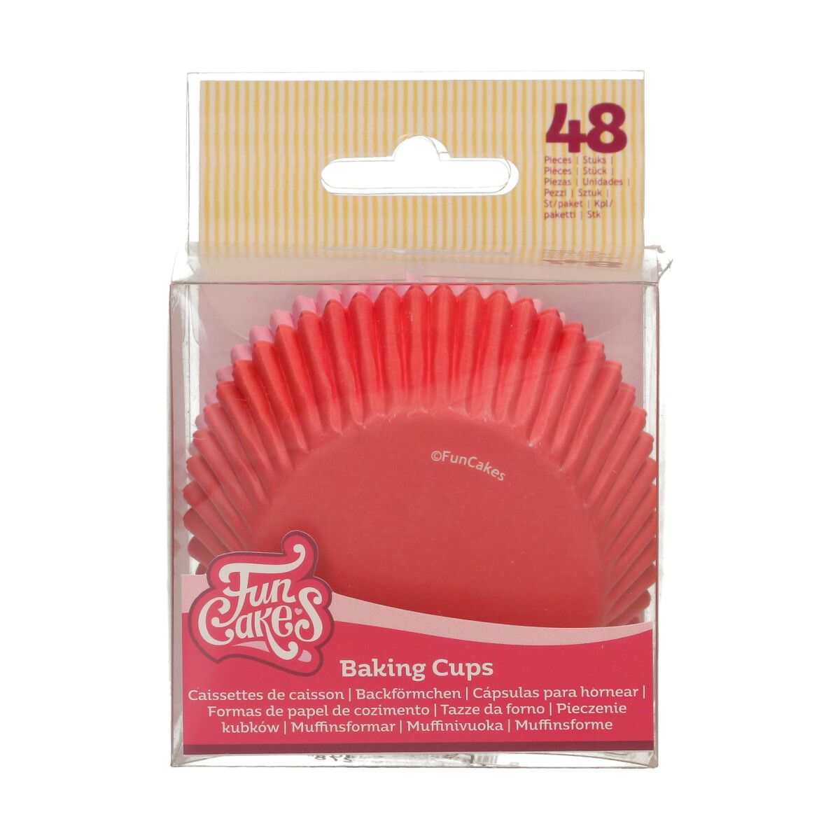 FunCakes Baking Cups Rosa / Rot pk/48 – Bild 2