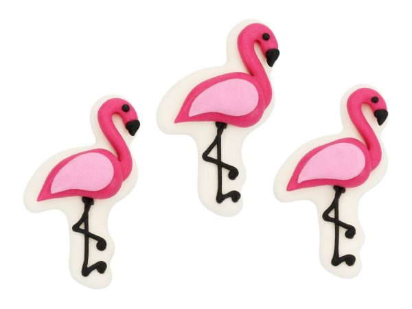 Cake-Masters Flamingos flach Zucker 6 Stück – Bild 2