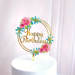 Kuchentopper Happy Birthday Rosen