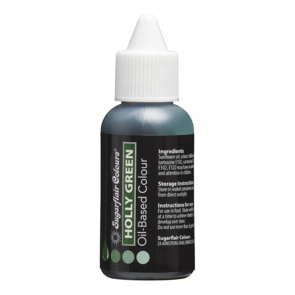 Sugarflair Farbe auf Ölbasis / Holly Green 30ml
